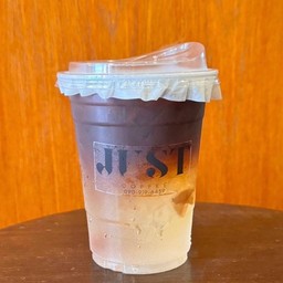 Iced espresso plum fizzy