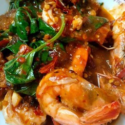 กุ้งผัดพริกเผา