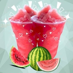 น้ำผลไม้สด ปังเย็น นมหมี By Something Sweet House ตลาดทรัพย์บุญชัย