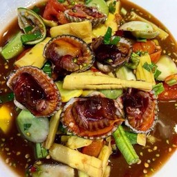 ตำหน่อไม้หอยแครง