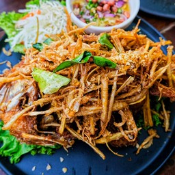 ปลาทับทิมทอดสมุนไพร