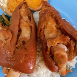 ข้าวขาหมูคากิ+ไข่