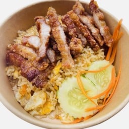 ข้าวผัดหมูทอด