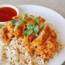 ข้าวมันไก่ทอด