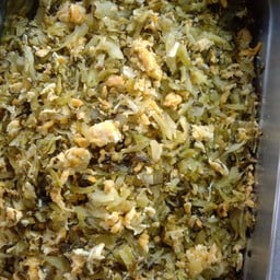 ผัดผักกาดดองใส่ไข่