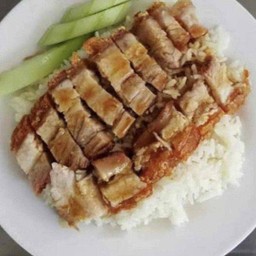 ข้าวหมูกรอบ