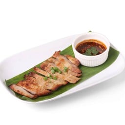 คอหมูย่าง+จิ้มแจ่ว