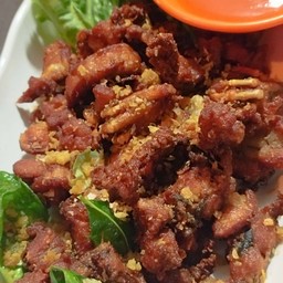 ไส้อ่อนทอดกระเทียม