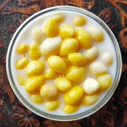 แปะก๊วยนมสด (นมสดสูตรของทางร้าน)