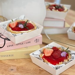 สตอเบอรี่ชีสพาย