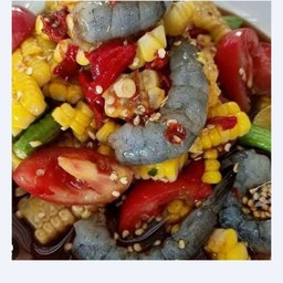 ตำข้าวโพดกุ้งสด