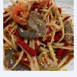 ตำปูปลาร้ากุ้งสด