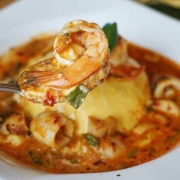 ข้าวไข่ข้นต้มยำทะเล