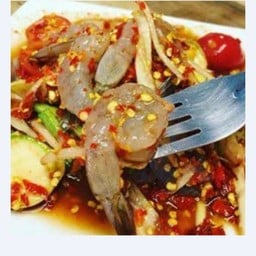 ตำมะม่วงกุ้งสด