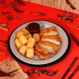 ไก่ย่างคู่หู ซอสหม่าล่า (Grill Chicken Duo with Mala Sauce)