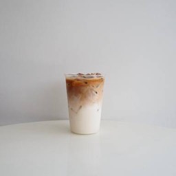 Iced hazelnut latte
