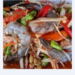 ตำไทกุ้งสด
