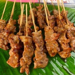 หมูปิ้งโบราณ1ชุด หมู8ไม้(เล็ก)ข้าวเหนียว1