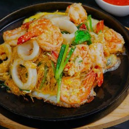 สุกี้แห้ง ทะเล กุ้ง หมึก