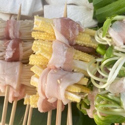 ข้าวโพดอ่อน (พันสามชั้น)