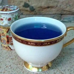 ชาดำอัญชัน-ร้อน