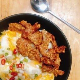 กินกัน/ครัวกินกัน(อาหารตามสั่ง/หมูก้อนทอด/สปาเกตตี/ตามสั่ง/ข้าวไข่ขยี้/ไอติมโบราณ/น้ำอัดลม)