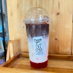 โกโก้สตรอนมสด [เย็น]