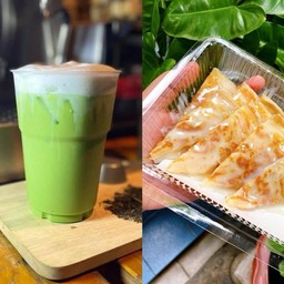 [เซตสุดฮิต] โรตีนมข้น + Green tea