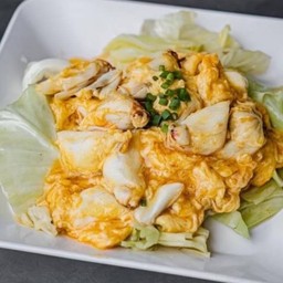 ::กะหล่ำปลีไข่ข้นเนื้อปูก้อน