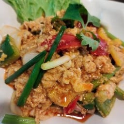 เนื้อปูผัดผงกะหรี่