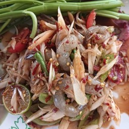 ตำกุ้งสดปลาร้่า