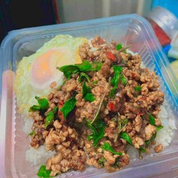 กะเพรา"ห่อหมกทะเลย่างเตาถ่านเจ้เล็ก"