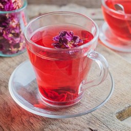 ชาดำกุหลาบ-ร้อน