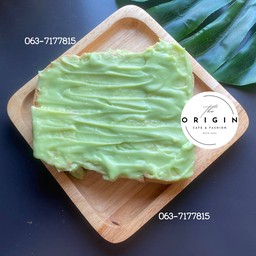 ขนมปังปิ้ง เนย-สังขยาใบเตย (1 แผ่น)