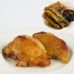 ชุดไก่ย่าง 2 ชิ้น กุยช่ายฟรายส์ 10 ชิ้น