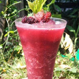 ชาไทยมัลเบอร์รี่-ปั่น