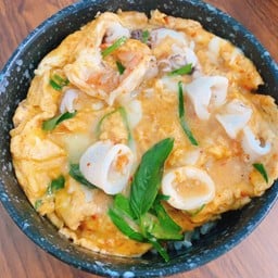 ข้าวไข่ข้นพริกแกงทะเล