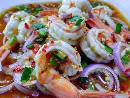 ยำกุ้งสุก