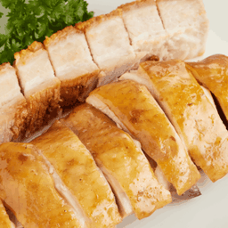 หมูกรอบ+ไก่ซีอิ้ว