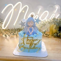 ครึ่งปอนด์ เค้กนางฟ้า ตกแต่งดาว