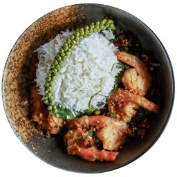 ข้าวกุ้งคั่วสมุนไพร