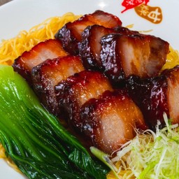 บะหมี่หมูแดงส่วนท้อง