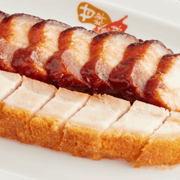 หมูแดงส่วนท้อง+หมูกรอบ
