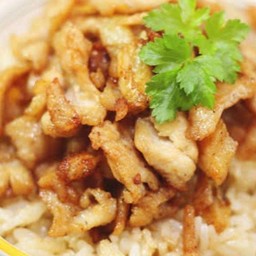 ไก่คั่วเค็มราดข้าว