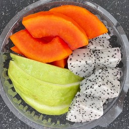 มะละกอ+ฝรั่งสด+แก้วมังกร