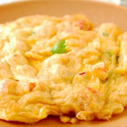 ไข่เจียวกุ้งสับ เป็นกับ