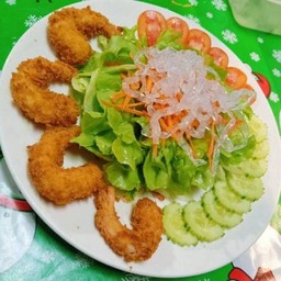 สลัดผักกุ้งกรอบ