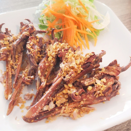 ปากเป็ดทอดกระเทียม