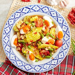 ตำข้าวโพดไข่เค็ม