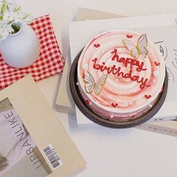 HBD pink butterfly 0.5 ปอนด์